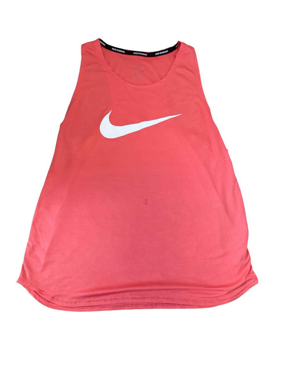 Nike Coral Pink Sleeveless Training Tank with White Swoosh